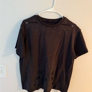 Black Short Sleeve Top